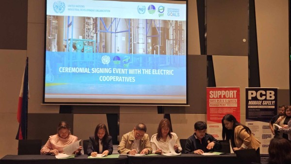Ceremonial Contract Signing between DENR-NRDC and Electric Cooperatives